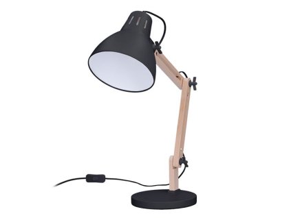 Lampa stołowa Falun, E27, czarna [WO57-B]