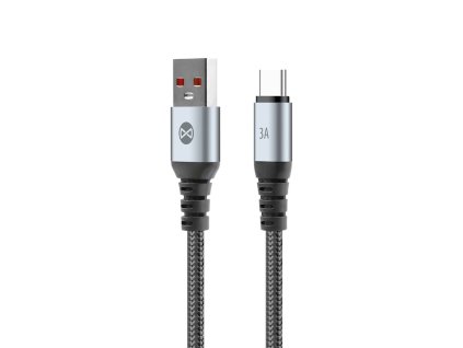 Kabel Braix USB - USB-C 1M, 3A, czarny [GSM195613]