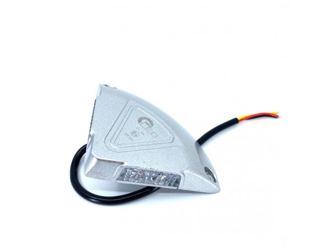 Lampa ostrzegawcza LED 2W, 12/24V dla skoku tylnego, srebrna (L1983)