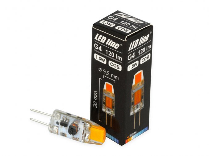 Żarówka LED G4 COB, 12V AC/DC, 1.5W, 120lm, 360°