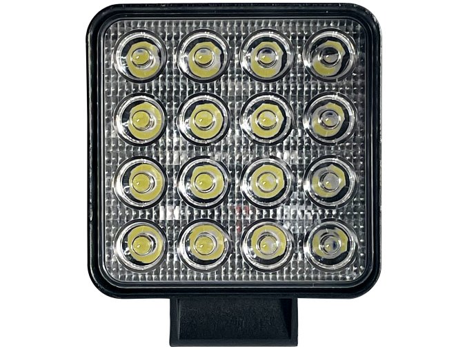 Lampa robocza LED Epistar, kwadratowa, 24W, 2000lm, 12/24V, IP67, 6500K