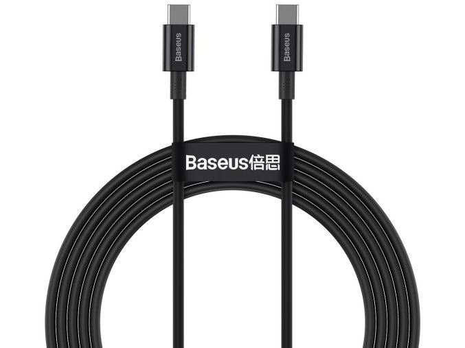 Kabel Baseus Superior Series USB-C-> USB-C, 100W, 2m, czarny (CATYS-C01)