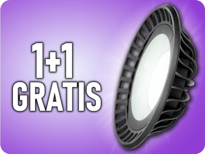 LED highbay 60W, 5400LM, IP65, 4000K, 1+1 gratis!