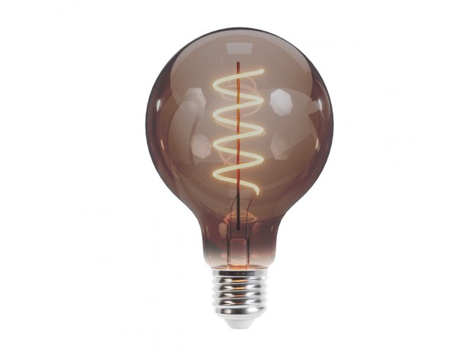 Żarówka LED E27 Retro Filament 4W, 250lm, G95, dym, 2000K