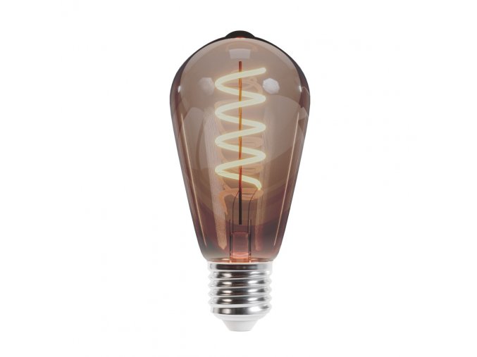 Żarówka LED E27 Retro Filament 4W, 250lm, ST64, dym, 2000K