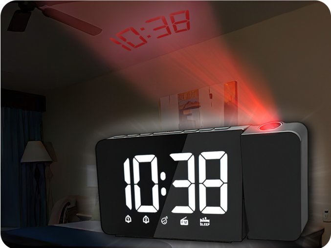 Solight Zegar projekcyjny z radiem i budzikiem (CA04)