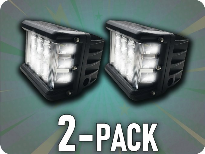 Lampa robocza LED 25W, 1440lm, 12xLED, 12V/24V, IP67/2-PACK! [L0064]