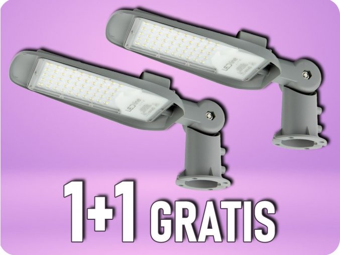 Oświetlenie publiczne LED 150W z regulowanym adapterem, 15000lm, 100lm/W, 75°, IP65, IK08, 6kV, 4000K, 1+1 GRATIS! [201088]