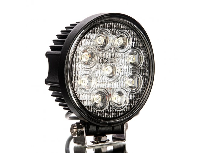 LED Epistar Lampa robocza, 27W, okrągła 2200 lm, 12/24V, IP67