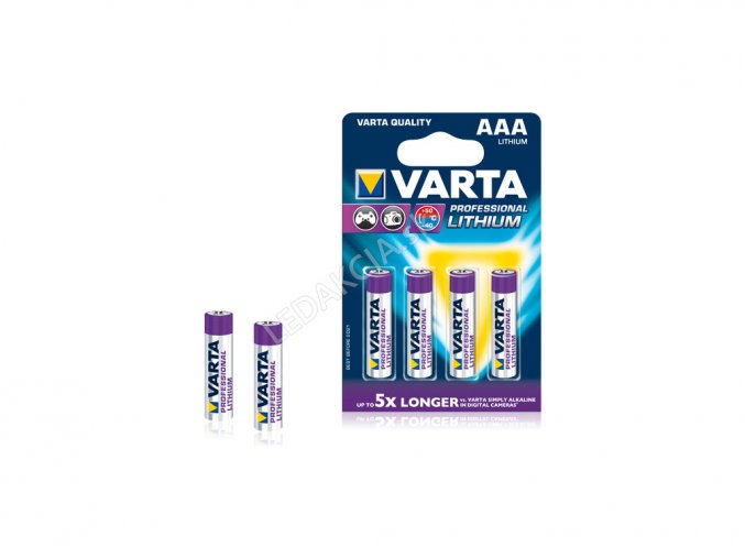 Varta Professional Lithium  baterie AAA 4x