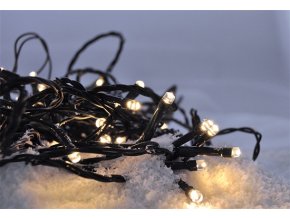 Świąteczny łańcuch świąteczny Solight LED, 400 LED, 20 m, 5 m przewodu, 8 funkcji, IP44, ciepły biały (1V07-WW)