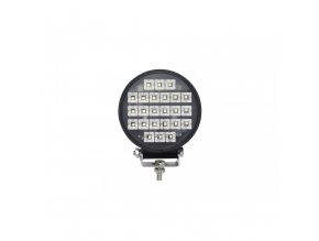 Lampa robocza LED z wyłącznikiem, okrągła, 24W, 3600LM, 24xLED, 12/24V (L0157)