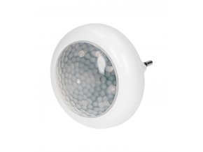 Lampka nocna LED z wtyczką zmierzchową i czujnikiem PIR, 120°, 8xLED, 40lm, 6500K (LA-2)