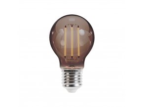 E27 LED RETRO FILAMENT ŻARÓWKA 4W, 400lm, A60, dym, 2000K