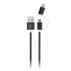 Kabel USB Setty 2w1 (micro USB + typ C), 2A, 100 cm