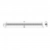 Lampa robocza LED 288W, 12/24V (LB0007)