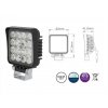 Lampa robocza LED z wyłącznikiem, kwadratowa, 16xLED, IP 6K9K (L0161)