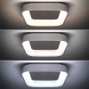Kwadratowa lampa sufitowa LED Solight Treviso, 48W, 2880lm, pilot, szary, 3000K-6500K [WO769-G]