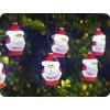 Łańcuch solarny LED, SANTA, 3,8m, 10XSANTA, 2 tryby, IP44, 5500K-6500K [102704VRK]