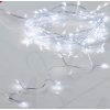 Łańcuch dekoracyjny LED 2.5m, 50LED, 3xAA, zimna biel, bez funkcji, srebrna (X01502117)