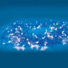 Łańcuch świąteczny zewnętrzny LED, 300 LED, 14.95m, zasilanie 3m, 8 funkcji, IP44, przewód półprzezroczysty, niebieski (X08300622)