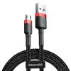 Baseus Cafule kabel USB-C, 2A, 3m, czarny + czerwony