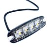 Lampa ostrzegawcza LED 15W, 4xLED, slim, 12V/24V, 3 tryby [LW0037-2]