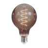 Żarówka LED E27 Retro Filament 4W, 250lm, G95, dym, 2000K