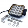 Lampa robocza LED 25W, 1711lm, kwadratowa, 16xLED, 12V/24V [L0178]