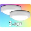 Solight LED Zewnętrzne oświetlenie okrągłe, białe, 13W, 910 lm, 4000K, IP54/2-PACK! [WO746-W]