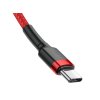 KABEL BASEUS CAFULE USB-C - USB-C, PD 2.0, QC 3.0, 60W, 1M, CZERWONY [018122]
