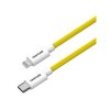 KABEL PANTONE MFI USB-C - LIGHTNING 1,5M, 3A, 60W, ŻÓŁTY [GSM174230]