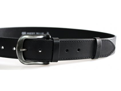 Herren-Ledergürtel 431 schwarz  Jeansgürtel