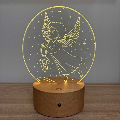 LED lampa Lietajúci anjelik