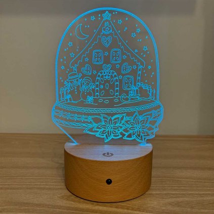 LED lampa Vianočná snehová guľa