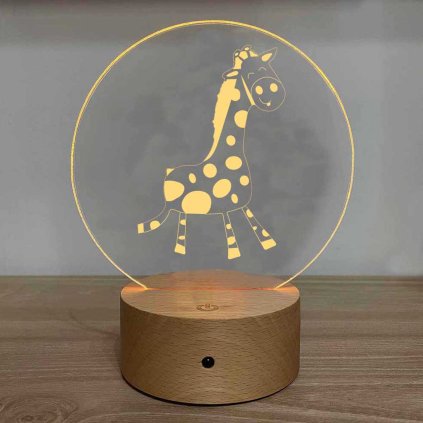 LED lampa Rozkošná žirafa