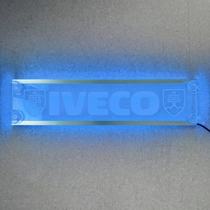 LED plexi menovka IVECO + SR znaky  – 45x10cm