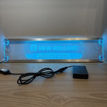 LED plexi menovka New Holland – 45x10cm