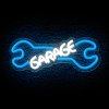 LED Neon dekorácia Garage