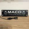 LED nameplate King of the road– 45x10cm