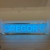 LED plexi nameplate Griffin “Your own text” – 45x10cm