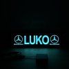 LED menovka Mercedes Benz– 45x10cm