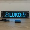 LED menovka Mercedes logo– 45x10cm