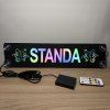 LED nameplate Angel and Devil – 45x10cm
