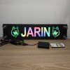 LED menovka Vlci – 45x10cm