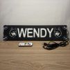 LED nameplate Wolfs– 45x10cm