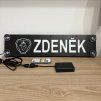 LED menovka znak Scanie– 45x10cm