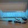 LED plexi menovka Mercedes–45x10cm