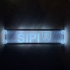 LED plexi menovka Vlastné logo +  “Vlastný text” – 45x10cm