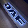 LED backlit DAF logo